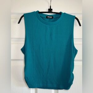 BTFLBM Teal Sleeveless Muscle Tee